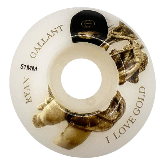 51MM Ryan Gallant Skateboard Wheels 101a - Gold Wheels Co.